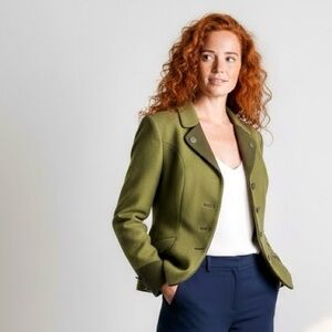 Vintage Ralph Creation West Herman Two Tone Reine Wolle Blazer